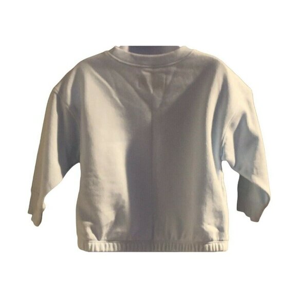 Old Navy Girls Graphic Sweatshirt Size 2T Light Blue Drawstring Hem Long Sleeve - Picture 5 of 11